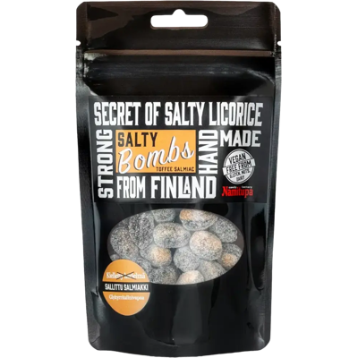 Namitupa Salty Bombs toffeesalmiakki 100 g Namitupa Salty Bombs toffeesalmiakki 100 g