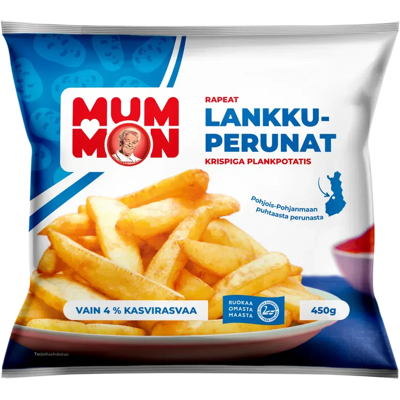 Mummon rapeat Lankkuperunat 450 g, pakaste Mummon rapeat Lankkuperunat 450 g, pakaste