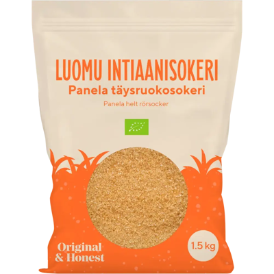 Organic Health Original & Honest Luomu Intiaanisokeri 1500g Organic Health Original & Honest Luomu Intiaanisokeri 1500g