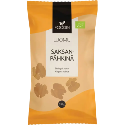 Foodin Saksanpähkinä luomu 350g Foodin Saksanpähkinä luomu 350g