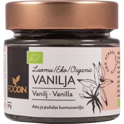 Foodin Vanilja, luomu 30g Foodin Vanilja, luomu 30g