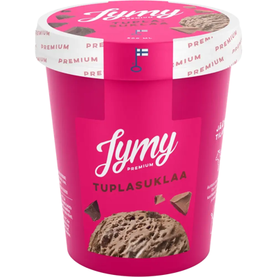 Jymy Tuplasuklaa kermajäätelö 500ml Jymy Tuplasuklaa kermajäätelö 500ml