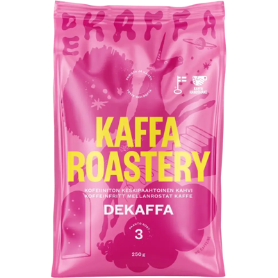 Kaffa Roastery Dekaffa kofeiiniton suodatinjauhettu kahvi 250g Kaffa Roastery Dekaffa kofeiiniton suodatinjauhettu kahvi 250g