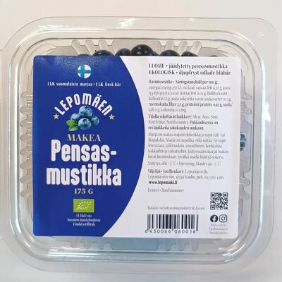 Lepomäen luomu pensasmustikka pakaste 175g Lepomäen luomu pensasmustikka pakaste 175g