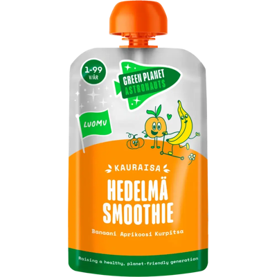 Green Planet Astronauts Luomu Kauraisa Hedelmäsmoothie, 12kk+ 120g Green Planet Astronauts Luomu Kauraisa Hedelmäsmoothie, 12kk+ 120g