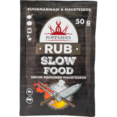 Poppamies Rub Slow Food mausteseos 50g Poppamies Rub Slow Food mausteseos 50g