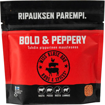 Miss Klose Rubs & Spices mausteseos Bold & Peppery 100 g Miss Klose Rubs & Spices mausteseos Bold & Peppery 100 g
