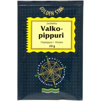 Golden Star jauhettu valkopippuri 20g Golden Star jauhettu valkopippuri 20g