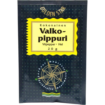 Golden Star 20g Kokonainen Valkopippuri Golden Star 20g Kokonainen Valkopippuri