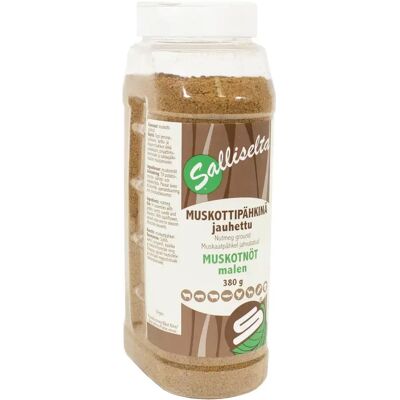 Sallinen Salliselta Muskottipähkinä jauhettu 380g Sallinen Salliselta Muskottipähkinä jauhettu 380g