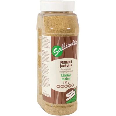 Salliselta Fenkoli jauhettu 380g Salliselta Fenkoli jauhettu 380g