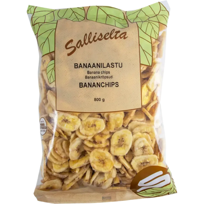 Salliselta Banaanilastu 800g Salliselta Banaanilastu 800g
