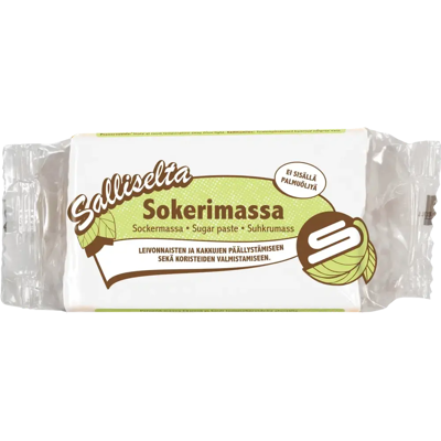 Salliselta Sokerimassa valkoinen 250g Salliselta Sokerimassa valkoinen 250g