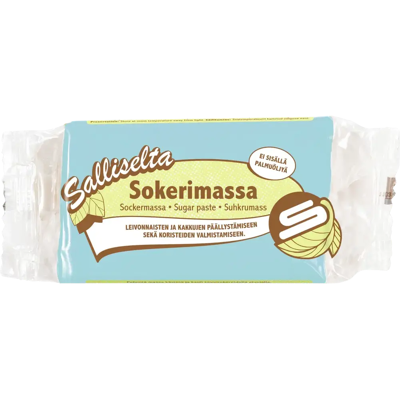 Salliselta Sokerimassa vaaleansininen 250g Salliselta Sokerimassa vaaleansininen 250g