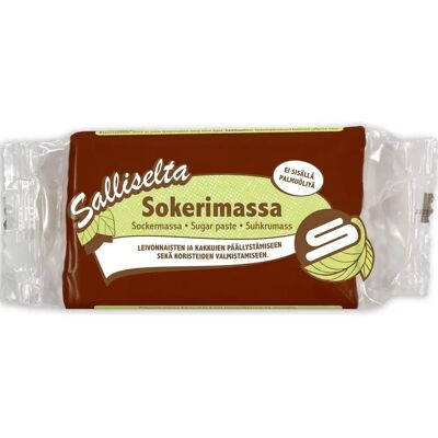 Salliselta Sokerimassa suklaanmakuinen ruskea 250g Salliselta Sokerimassa suklaanmakuinen ruskea 250g