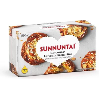 Sunnuntai Laktoositon leivontamargariini 500 g Sunnuntai Laktoositon leivontamargariini 500 g
