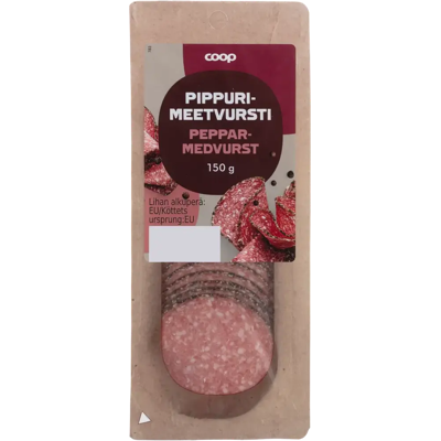 Coop Pippurimeetvursti 150g Coop Pippurimeetvursti 150g
