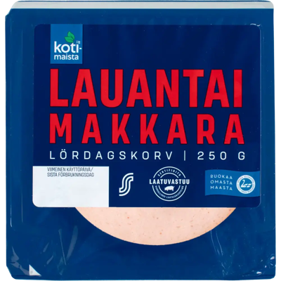 Kotimaista Lauantaimakkara 250 g Kotimaista Lauantaimakkara 250 g