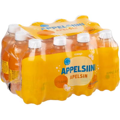 Coop 12 x sokeriton appelsiini virvoitusjuoma 0,33l Coop 12 x sokeriton appelsiini virvoitusjuoma 0,33l