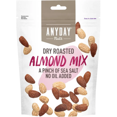 Anyday Nuts Anyday Almond Mix mantelisekoitus 140g Anyday Nuts Anyday Almond Mix mantelisekoitus 140g