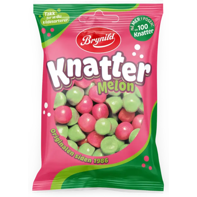 Brynild Knatter Meloni makeisraesekoitus 80g Brynild Knatter Meloni makeisraesekoitus 80g