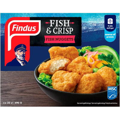 Findus Fish & Crisp kalanugetit 490g Findus Fish & Crisp kalanugetit 490g