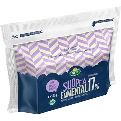 Arla Tolkuttomat Juustot Suopea Emmental 17 % 500g Arla Tolkuttomat Juustot Suopea Emmental 17 % 500g