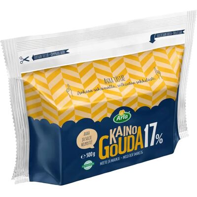 Arla Tolkuttomat Juustot Kaino Gouda 17% 500 g Arla Tolkuttomat Juustot Kaino Gouda 17% 500 g
