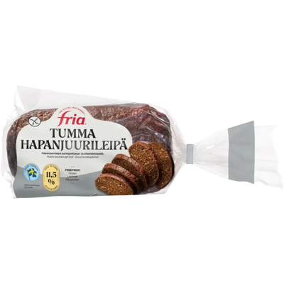 Fria Tumma hapanjuurileipä 500g gluteeniton pakaste viipale Fria Tumma hapanjuurileipä 500g gluteeniton pakaste viipale