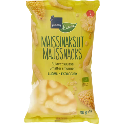 Rainbow maissinaksut luomu 30g 7 kk Rainbow maissinaksut luomu 30g 7 kk