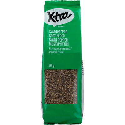 Xtra mustapippurirouhe 80 g Xtra mustapippurirouhe 80 g