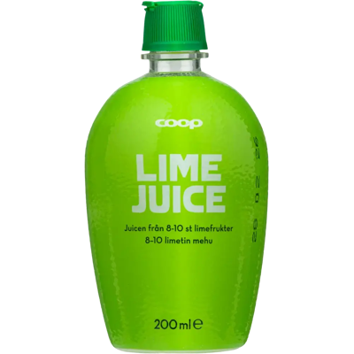 Coop limettitäysmehu 200 ml Coop limettitäysmehu 200 ml