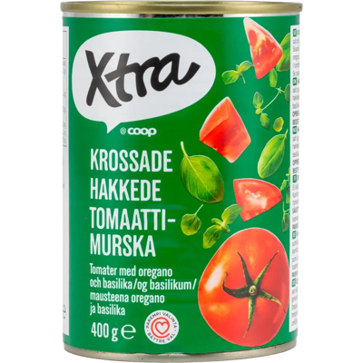 Xtra tomaattimurska oregano ja basilika 400 g Xtra tomaattimurska oregano ja basilika 400 g