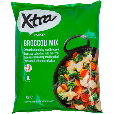 Xtra - Parsakaaliseos - 1 kg - Pakastettu - Pakastettu vihannessekoitus Xtra - Parsakaaliseos - 1 kg - Pakastettu - Pakastettu vihannessekoitus