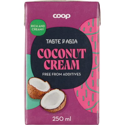 Coop Taste of Asia kookoskerma 250 ml Coop Taste of Asia kookoskerma 250 ml