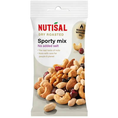 Nutisal Sporty Mix pähkinäsekoitus 60g Nutisal Sporty Mix pähkinäsekoitus 60g