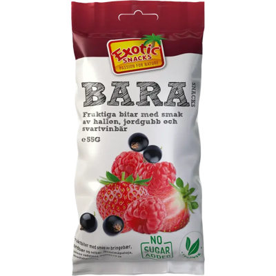BARA - Exotic Snacks - Mansikka - Vadelma - Snack BARA - Exotic Snacks - Mansikka - Vadelma - Snack