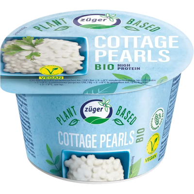 Züger Vegan Cottage Pearls luomu 200g Züger Vegan Cottage Pearls luomu 200g