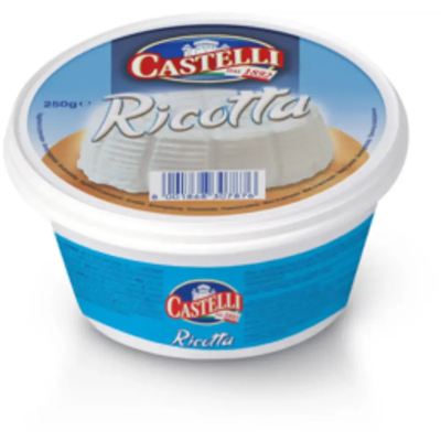 Castelli Ricotta - Tuore Italialainen Juusto 250G Castelli Ricotta - Tuore Italialainen Juusto 250G
