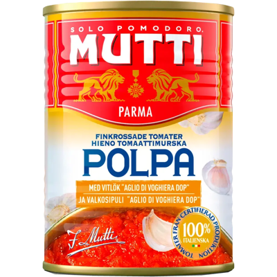 Mutti Polpa valkosipuli hieno tomaattimurska 400g Mutti Polpa valkosipuli hieno tomaattimurska 400g