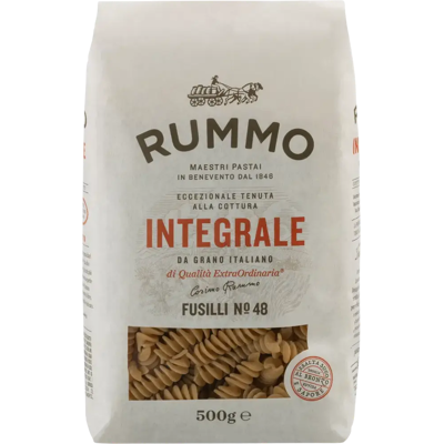 Rummo täysjyvä Fusilli no48 500g Rummo täysjyvä Fusilli no48 500g