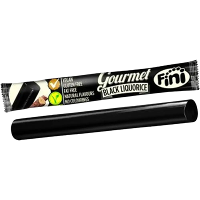 Fini Black liquorice gluteeniton lakritsipatukka 32g Fini Black liquorice gluteeniton lakritsipatukka 32g