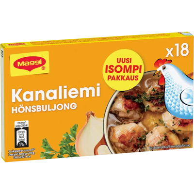 Maggi 180g Kanaliemi liemikuutio 18kpl Maggi 180g Kanaliemi liemikuutio 18kpl