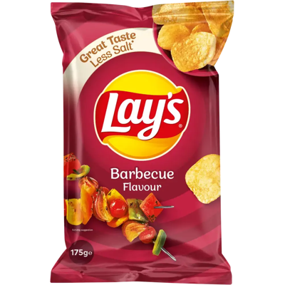 Lay's barbecue maustettu perunalastu 175g Lay's barbecue maustettu perunalastu 175g