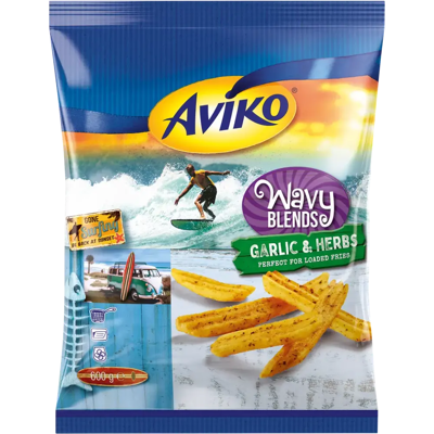 Aviko Wavy Blends Garlic&Herbs 600g Aviko Wavy Blends Garlic&Herbs 600g