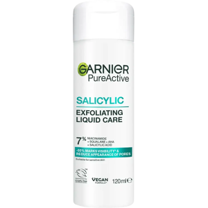 Garnier PureActive Salicylic Exfoliating Liquid Care Kasvovesi epäpuhtaalle iholle 120 ml Garnier PureActive Salicylic Exfoliating Liquid Care Kasvovesi epäpuhtaalle iholle 120 ml