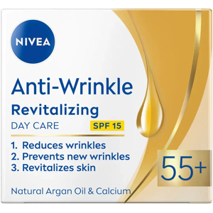 Nivea Anti-Wrinkle NIVEA 50ml Anti-Wrinkle + Revitalizing Day Care 55+ -päivävoide Nivea Anti-Wrinkle NIVEA 50ml Anti-Wrinkle + Revitalizing Day Care 55+ -päivävoide