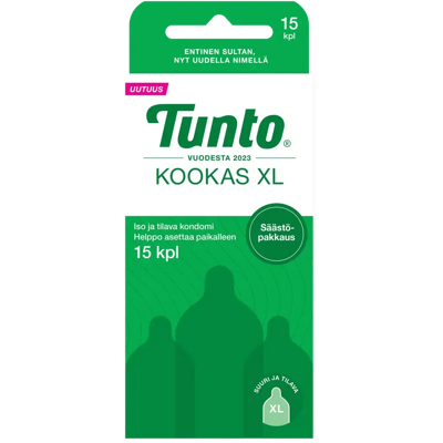 Tunto Kookas XL kondomi 15kpl Tunto Kookas XL kondomi 15kpl