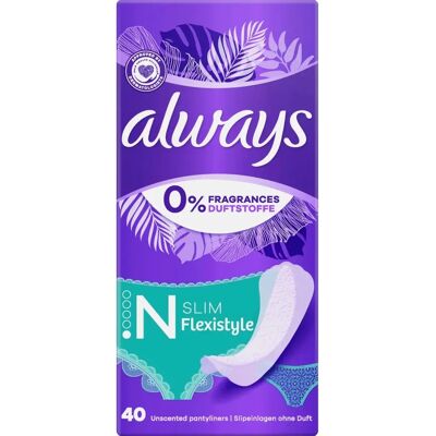Always 40kpl Flexistyle Slim pikkuhousunsuoja Always 40kpl Flexistyle Slim pikkuhousunsuoja