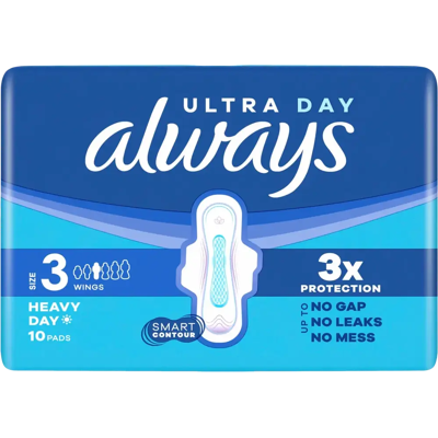 Always 10kpl Ultra Long Plus 3 siivekkeillä terveysside Always 10kpl Ultra Long Plus 3 siivekkeillä terveysside